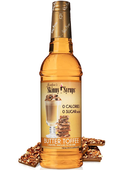 Jordan's Skinny Syrups Sugar Free Butter Toffee Coffee Syrup