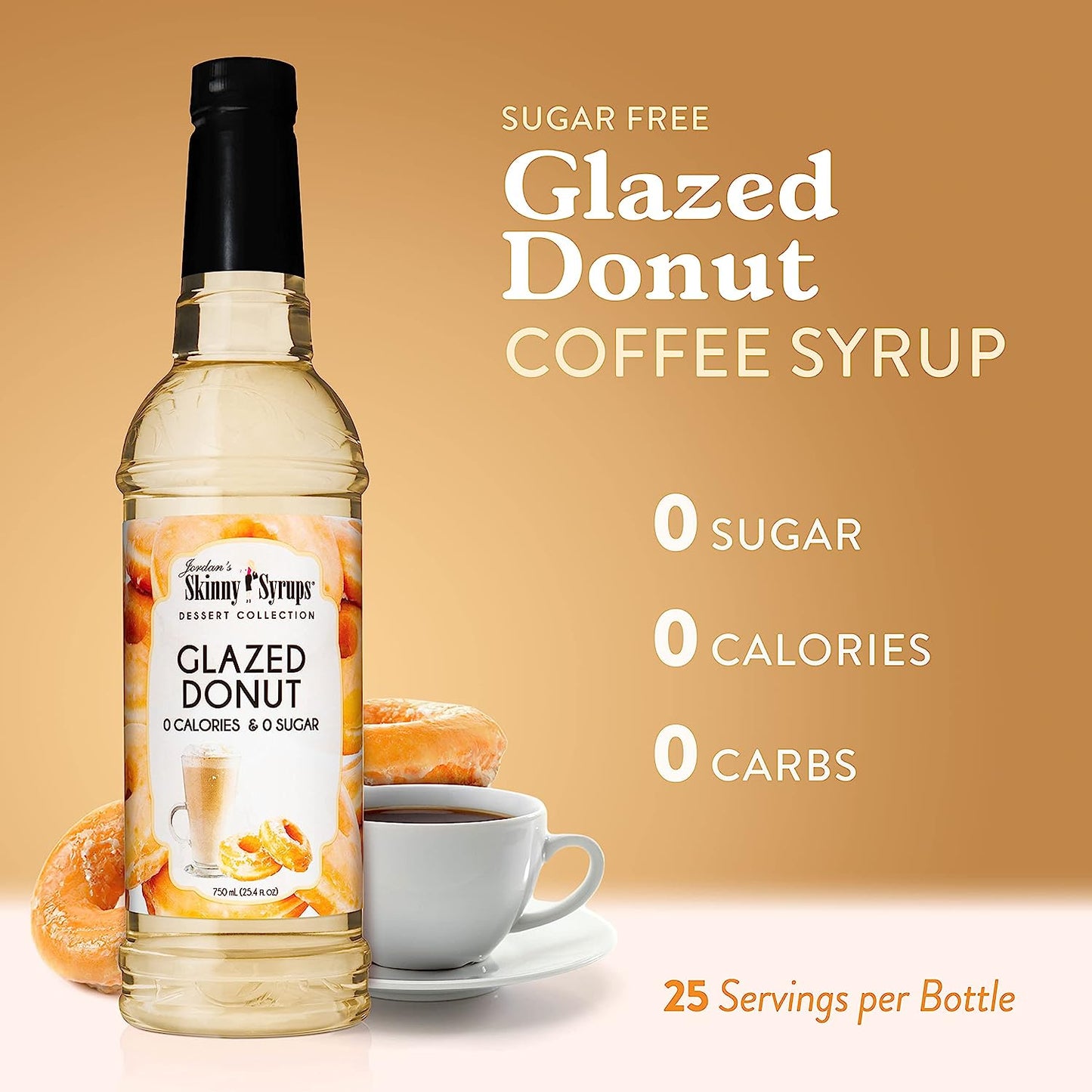 Jordan’s Skinny Syrups Glazed Donut