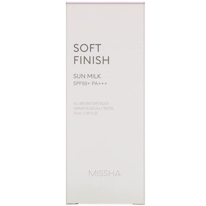 Missha All Around Safe Block Soft Finish Sun Milk EX SPF50+/PA+++ (70ml)