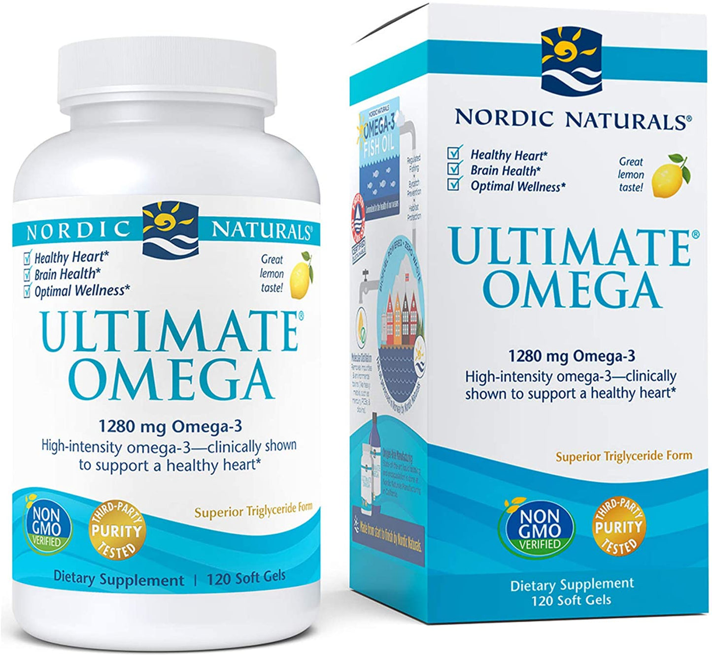 Nordic Naturals Ultimate Omega, Lemon Flavor - 120 Soft Gels